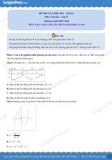 Đề thi giữa kì 1 Toán 12 - Đề số 6